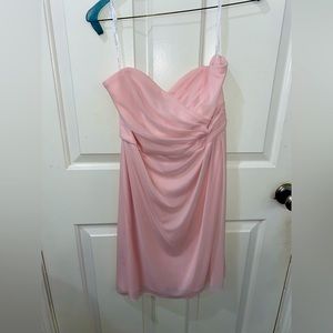 David’s bridal mini bridesmaid dress
